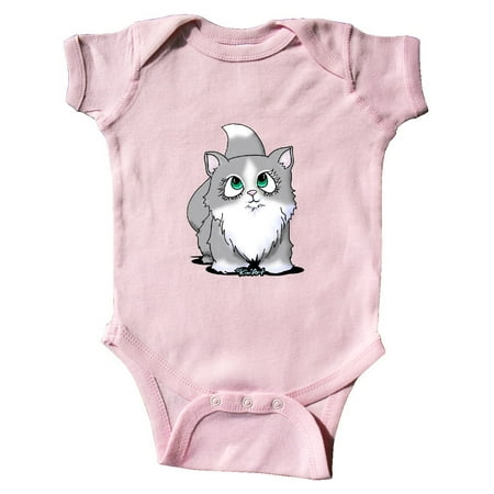 

Inktastic Gray & White Cutie Cat Gift Baby Boy or Baby Girl Bodysuit
