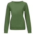 thumbnail image 4 of T-shirt à Manches Longues Col Rond Imprimé pour Femmes, Quotidien, Maison, Extérieur, Mode Urbaine, 4 of 5