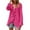 Womens Hot Pink Ruffle Cardigan Beach Cover Up, variant on Flash Picks Olyvenn Women V Neck Ruffle Shirt Lantern Sleeve Blouses Loose Fit Tunic Tops Summer Beach Cover Up White 6