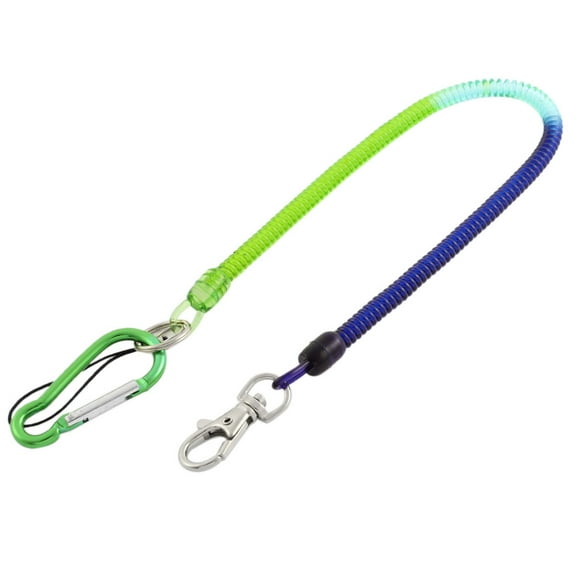 Flexible Stretchy Coil Cord Elastic Rope Strap  Telephone Key Chain Holder Pin