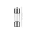 thumbnail image 3 of Modern Stainless Steel and Pepper Grinder Set, Adjustable Coarseness Refillable Manual Mill with Clear Acrylic Body for Kitchen Table, Effortless One-Handed Operation, 3 of 5
