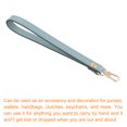 thumbnail image 3 of Leather Wristlet Strap, 7.48" Hand Wrist Lanyard Bag Key Chain (Sky Blue Gold), 3 of 6