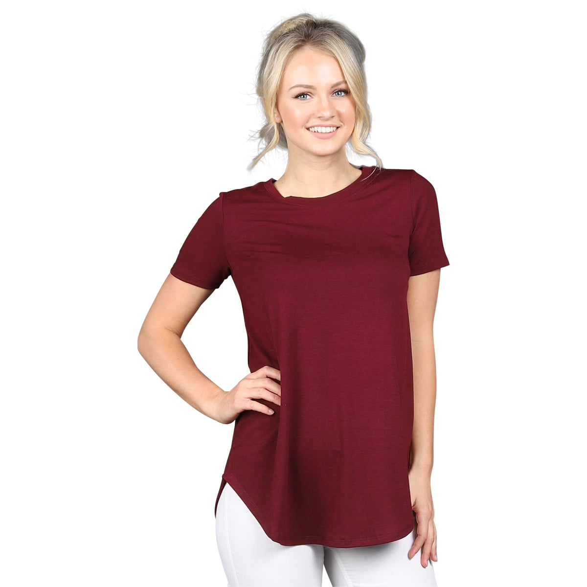 Zenana Outfitters - Plus Size Essential Tunic Top - Walmart.com ...