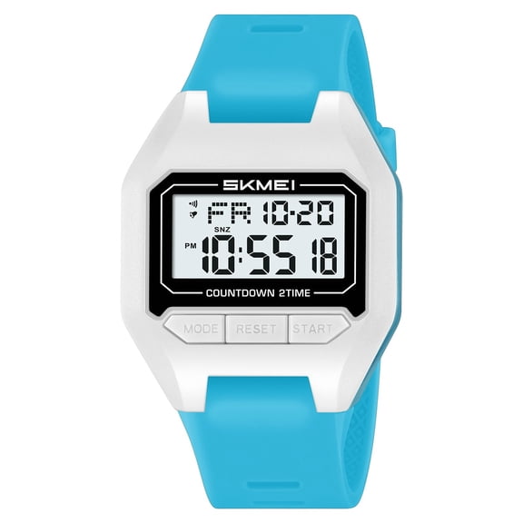 Multifunctional Waterproof Digital Watch for Daily Wear - Stylish & Comfortable Electronic Timepiece with Alarm, Stopwatch, and Calendar - Ideal for Casual & Outdoor Use E