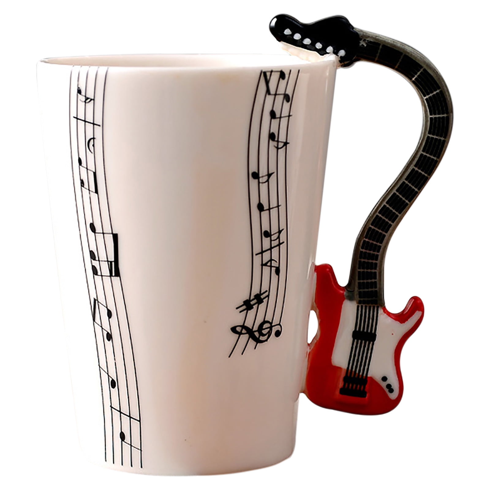 Carrot Rocker Electric Guitar Player Guitarist White Ceramic Tea Coffee Mug