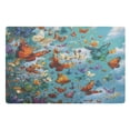 thumbnail image 2 of Wobogo Fantasy Butterfly Highly Absorbent Polyester Doormat Anti-slip Anti-fouling Indoor Outdoor Entrance Welcome Mat 32×20in., 2 of 8