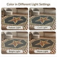 thumbnail image 7 of ODIKA 4'x6' Washable Area Rug Distressed Farmhouse Border Folk Lettering Primitive Vintage Refined Structured for Bedroom, Reading Nook, Pet Friendly & Non-Shedding, 7 of 7