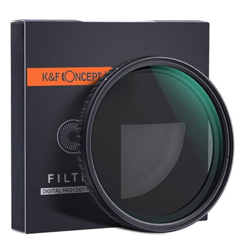 K&F Concept Nano-X PRO Variable Fader NDX HD Green Coated Waterproof 77mm  ND2-32 ND Neutral Density Filter