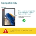 thumbnail image 2 of JINRAN Touch Keyboard Case for Samsung Galaxy Tab A8 10.5 Inch 2022 Model (SM-X200/X205/X207), with Pencil Holder - Magnetically Detachable Touch Bluetooth Keyboard, 2 of 7