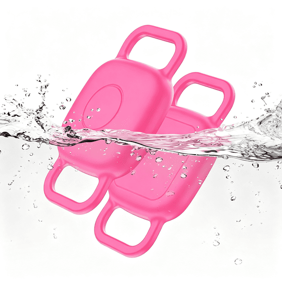 GASTROPOD Waterproof Dog Collar Holder for Tile Mate Tracker,2Pcs Durable Silicone Cover,Anti Lost for Life 360 Tile Tracker Case for Cat&Pet Collars,Easy Installation,Lightweight,Pink Punch