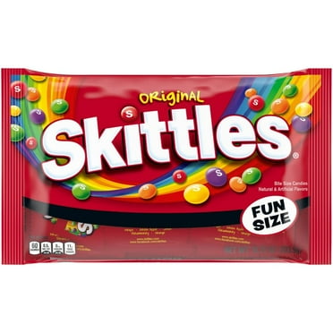 Skittles Original Chewy Candy Fun Size Candy Bag 10.72 oz - Pack of 3