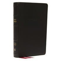 KJV, Reference Bible, Personal Size Giant Print, Genuine Leather, Black, Red Letter Edition, (Hardcover)
