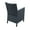 Dark Gray, variant on Compamia California Wicker-look Outdoor Chair in Dark Gray - Set of 2