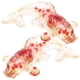 thumbnail image 4 of 2 figuras pequeñas de peces de cristal. Figura de pez de cristal para decoración de mesa. Adorno de pez., 4 of 7