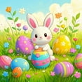 thumbnail image 7 of Easter Bunny Rabbit Easter Eggs of Mini Stuffed Animal Plush Toys Basket Stuffer for Kids Easter Egg Hunt Filler and Party Favors, Classroom Prize Supplies Pink, 7 of 7
