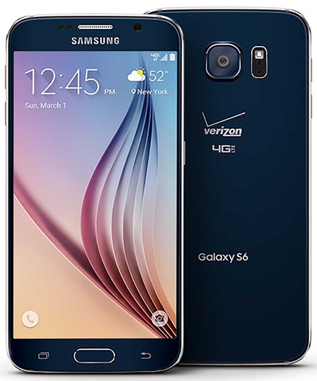 ga sightseeing Agressief Aanbeveling Samsung Galaxy S6 G920V 64GB Unlocked Verizon CDMA/GSM Phone w/ 16MP Camera  - Black Sapphire (Certified Refurbished) - Walmart.com