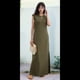 thumbnail image 5 of Vestido Maxi de Verano 2025 para Mujer, Informal, Holgado, con Abertura, Sin Arrugas, con Cuello Redondo y Bolsillos, Verde M, 5 of 9