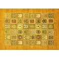 thumbnail image 1 of Ahgly Company Indoor Rectangle Abstract Yellow Modern Area Rugs, 7' x 10', 1 of 4