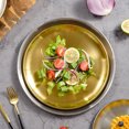 thumbnail image 4 of Fruit Tray Stainless Steel Towel Salad Plate Mini Cake Pans Metal Serving Banquet Child, 4 of 6