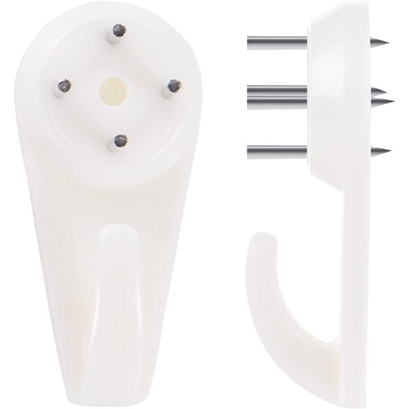 EcoNesxp Heavy Duty Hook Hard Wall Invisible Nail Suitable for Plaster Load-bearing 50 Piece Picture Hanger Set Concrete