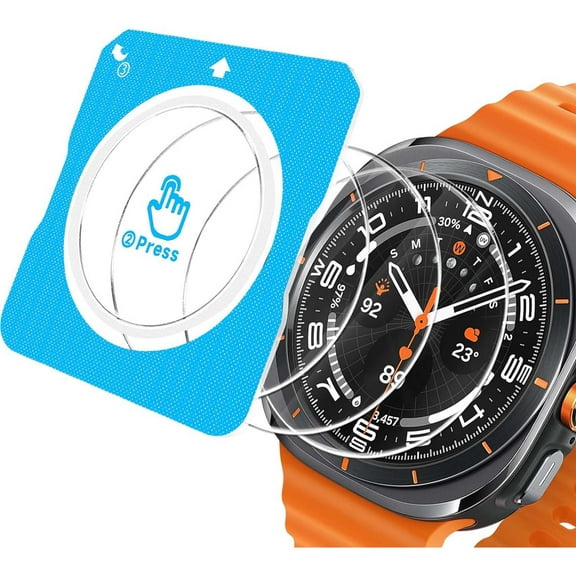 2-Pack for Samsung Galaxy watch Ultra 47mm Screen Protector Tempered Glass,With Auto Alignment Tool [Anti-Scratch]Ultra-thin Tempered Glass for Samsung Galaxy watch Ultra 47mm Screen Protector,Clear