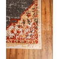 thumbnail image 5 of Furnish My Place Distressed Area Rug - 2 ft. x 4 ft., Dark Grey, Indoor Rug with Border Design, Jute Backing, 5 of 7