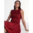 thumbnail image 5 of Time and Tru Women's Smocked Sleeveless Mini Dress, Sizes XS-XXXL, 5 of 6