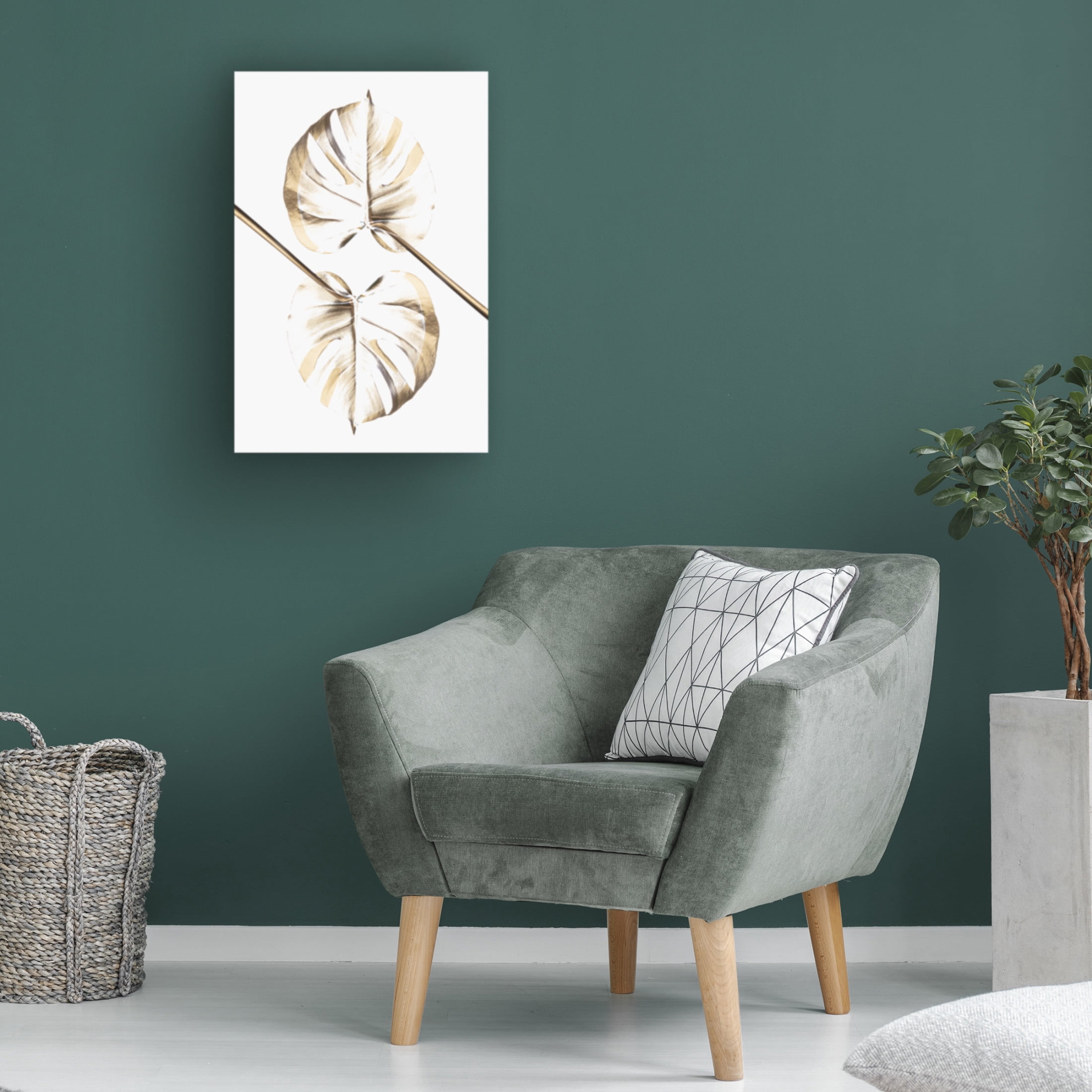 Trademark Fine Art Pictufy Studio Monstera Gold 10 Canvas Wall Art