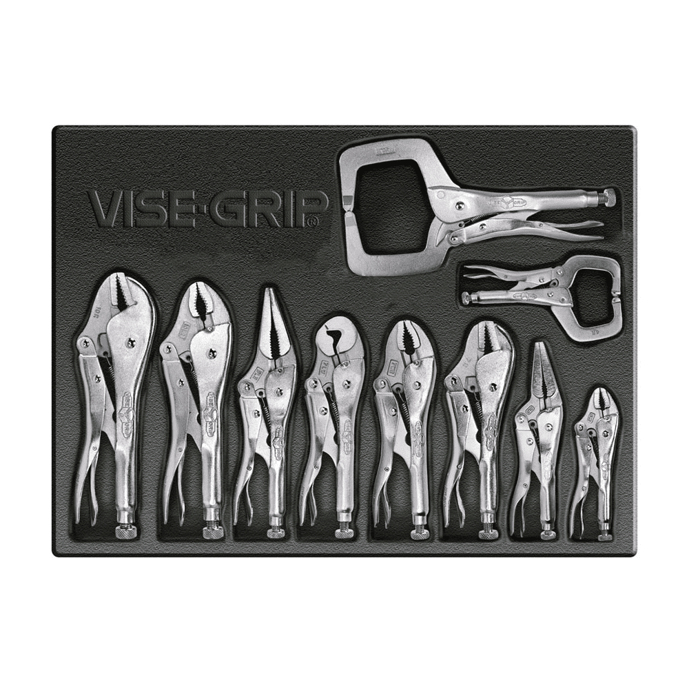 Irwin Tools VISEGRIP Original Locking Pliers Tool Set with Tray, 10