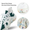 thumbnail image 7 of Aesthetic Grey Green And White Sunburst Walking Shoes for Men Woman Lightweight Tennis Fashion Elastic Sports Shoes Cushion Basketball Shoes, 7 of 7