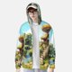 thumbnail image 2 of Fotbe Cartoon Mushroom House Chaqueta con Protección Solar UPF 50+ para Hombre y Mujer, Camisa con Capucha y Bolsillos-XX-Large, 2 of 7