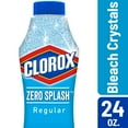 Clorox Zero Splash Bleach Crystals, Regular Scent, 24 oz