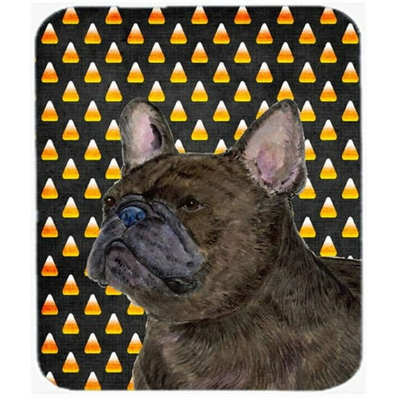 Carolines Treasures  French Bulldog Candy Corn Halloween Portrait Mouse Pad