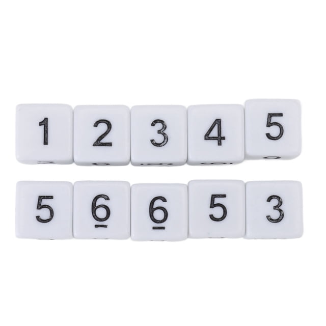 Cubo de Dados ANGGREK Accesorios para Juegos de Dados de 16 Mm de Seis Caras