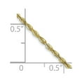thumbnail image 4 of Auriga Fine Jewelry 10K Yellow Gold 1.5mm Extra-Light Rope Chain Bracelet 6" for Women, 4 of 6