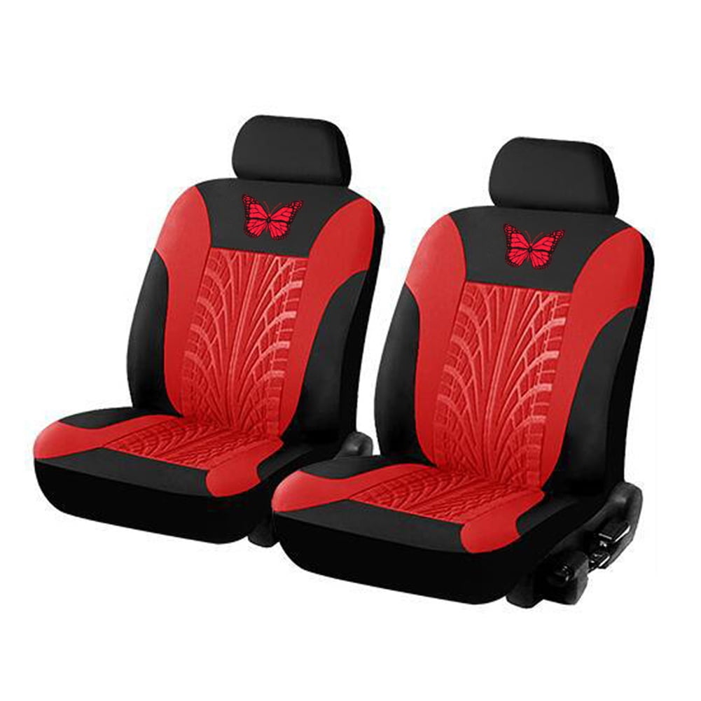 Car Seat Cover Set Tire Track Style Universal Auto Styling Seat Protector Case