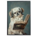 thumbnail image 2 of Pekingese Decor Poster Unframe, Pekingese Dog Canvas Wall Art, Dog Reading Book Canvas Print Painting Poster Wall Decor Dog Lovers Gifts, 2 of 6