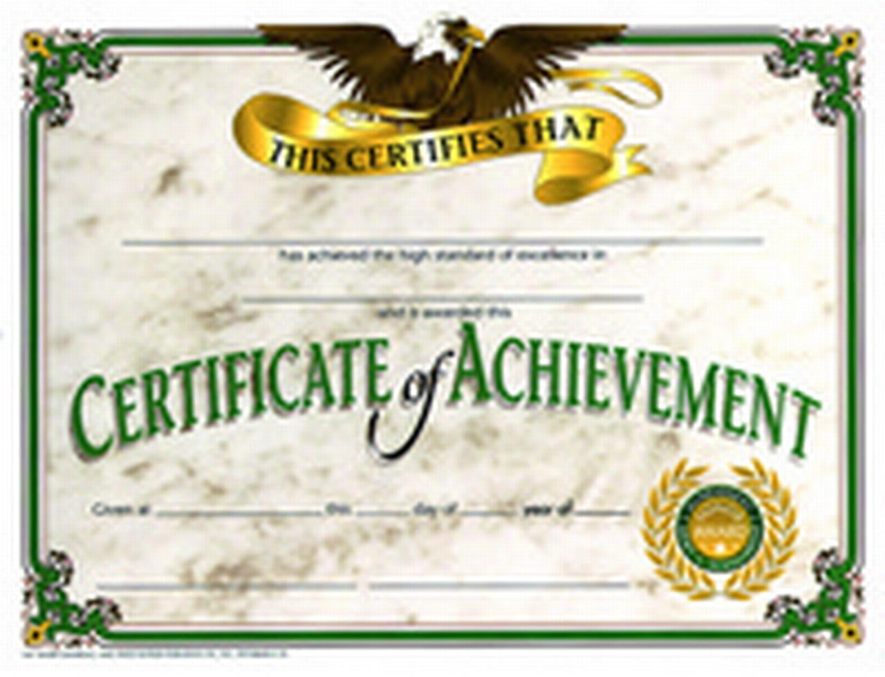 Hayes Achievement Certificate, 11 x 8-1/2 inches, Paper, Pack of 30