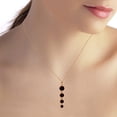thumbnail image 2 of Galaxy Gold 14K Solid Gold Natural Garnet Pendant Necklace for Women - Rose Gold Fine Jewelry, 2 of 2