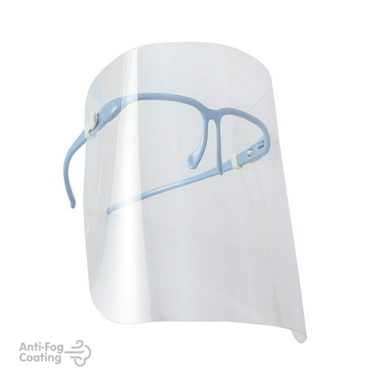 Face shield with glasses attached deals