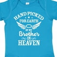 thumbnail image 4 of Inktastic Handpicked for Earth by My Brother in Heaven Angel Wings Boys or Girls Baby Bodysuit, 4 of 5