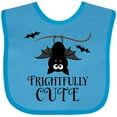 thumbnail image 3 of Inktastic Halloween Bat Frightfully Cute Holiday Boys or Girls Baby Bib, 3 of 4