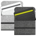 thumbnail image 2 of For Logitech K380 K480 K580 K780 Wireless Keyboard Storage Bag Felt Carrying Case Keypad Sleeve Anti Shock Protective Cover Light Grey K580, 2 of 6