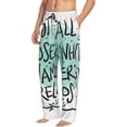 thumbnail image 2 of Kll Mens Pajama Pants For Men,Mens Lounge Pants,Funny Gifts For Men,Men'S Pajama Bottoms-Not All Who Wander Are Lost1, 2 of 9
