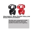 thumbnail image 3 of Yuarrent Vástago corto de bicicleta, bicicletas profesionales, vástagos huecos, accesorio de reemplazo, componente modificado, fijador de Ciclismo Rojo, 3 of 6