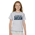 thumbnail image 4 of Fluent in Sarcasm Funny Attitude Crewneck T Shirts Boy Girl Teen Brisco Brands M, 4 of 6