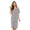 Colorful Cheetah, variant on Women's Plus Size Breathable Cotton Sleepshirts Short Sleeve, Celestial Glow