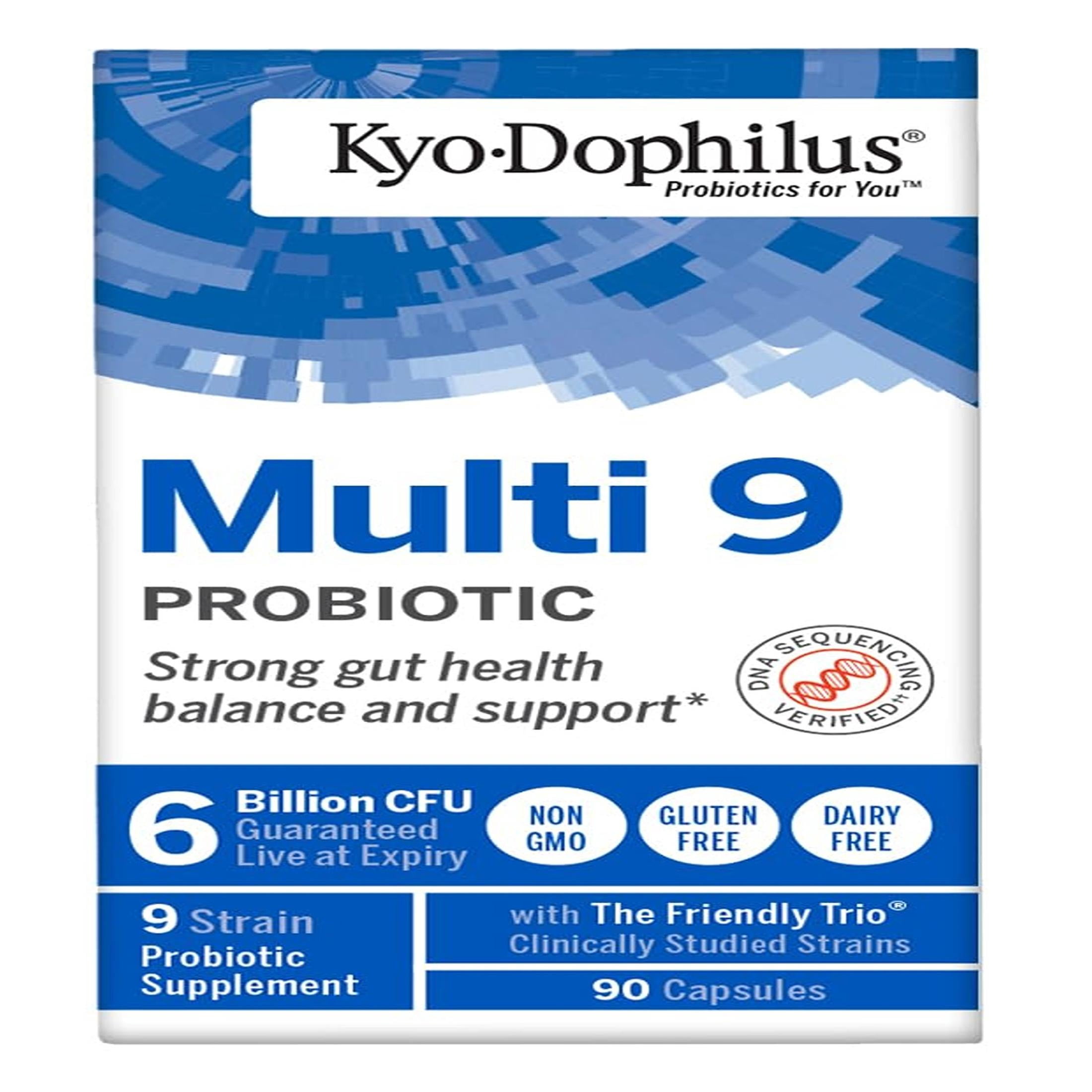 Kyo-Dophilus Multi 9 Probiotic, Strong gut health balance and support*, 90 capsules