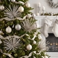 thumbnail image 6 of Holiday Glitter Decorative Spray Pick, Elegant Vase Arrangement Tinsel Accent, Wreath Centerpiece Shimmer Spray Decor, Flexible Festive Tassel Branch Pick for Vase, Mantel and Centerpiece, Rose Gold, 6 of 6
