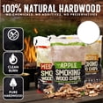 thumbnail image 3 of Smoking Wood Chips Variety Pack, Apple Mesquite Hickory Wood Chips for Smokers, Grilling, BBQ, Camping,Compatible with Gas & Charcoal Grill,3 x 1.8 Lb Bags, 3 of 6